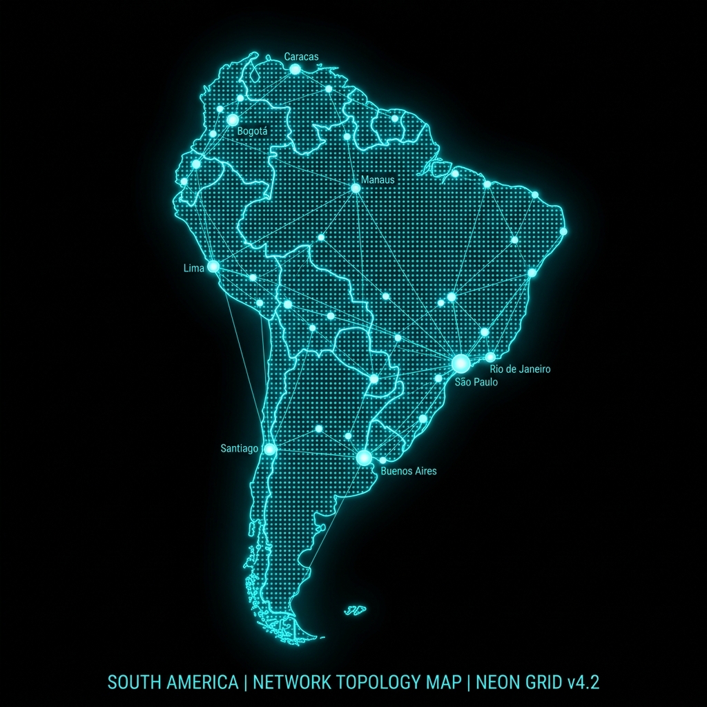 Mapa América do Sul